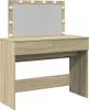 A makeup vanity table with a mirror and LED lights. Náhľad obrázku produktu
