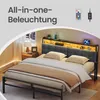 VASAGLE Bettgestell 160 x 200 cm mit Stauraum, Produktbild-Vorschau 7