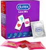 A box of Durex Love Mix condoms with individual condom wrappers shown in the foreground. Náhľad obrázku produktu