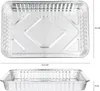 Vaily Alu Tropfschalen Grillschalen Groß 25er Pack - Produktbild-Vorschau 2