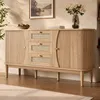 Mueble aparador STILVORA, estilo ratán, con puertas Vista previa de la imagen del producto 5