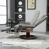 Fotel rozkładany HOMCOM z funkcją odchylania, obrotowy o Podgląd zdjęcia produktu 4