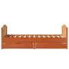 Massivholzbett ohne Matratze Wachsbraun 75x190 cm Produktbild-Vorschau 7