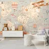 Tapeta do dětského pokoje mapa světa zvířata 350x250 cm - Náhled obrázku produktu 2