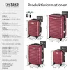tectake® Mila 4dílná sada tvrdých kufříků z odolného plastu Náhled obrázku produktu 14