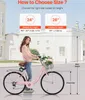 Vélo Cruiser Vélo de plage rose avec panier 66cm pneu 7 Voir les images du produit 3