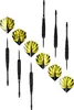 Set mit 6 Sisal-Dartpfeilen - Profi - GOLD Produktbild-Vorschau 2