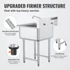VEVOR Edelstahl Spültisch Gewerbliche Spülbecken 686 x 610 Produktbild-Vorschau 4