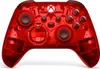 A red transparent Xbox controller is shown against a white background. Podgląd zdjęcia produktu