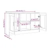 vidaXL Příborník kouřový dub 120x30,5x70 cm výrobek ze Náhled obrázku produktu 9