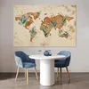 MuchoWow® Poster Weltkarte - Papyrus - Pflanzen 180x120 cm Produktbild-Vorschau 5