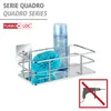 WENKO Turbo-Loc Nerezová nástenná polica Quadro, montáž bez Náhľad obrázku produktu 2