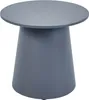 A gray-blue side table with a round top and a tapered base. Podgląd zdjęcia produktu