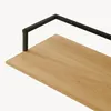 Wandgarderobe 'Evje' 80x30x20 cm Eicheoptik/Schwarz Produktbild-Vorschau 9