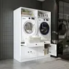Roomart SÉRIE 1 Meuble double pour lave-linge, 134 cm de Voir les images du produit 2