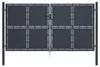 vidaXL Gartentor aus Stahl 300 x 175 cm Anthrazit Produktbild-Vorschau 5