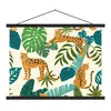 MuchoWow® Textilposter Dschungel - Leopard - Pflanzen - Produktbild-Vorschau 1