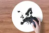 MuchoWow® Mauspad Mousepad Europa-Karte - Schwarz und weiß Produktbild-Vorschau 3