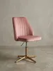 Schreibtischstuhl Rosa Samt Design Drehstuhl mit Lehne, Produktbild-Vorschau 4