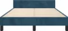 vidaXL Bettgestell ohne Matratze Dunkelblau 120x200 cm Samt Produktbild-Vorschau 4