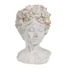 Clayre & Eef Doniczka do wnętrz Woman 14x14x22 cm Szary Podgląd zdjęcia produktu 1