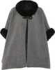 OSHA damen strickponcho - schwarz weiss, M Produktbild-Vorschau 1