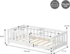 ML-Design Kinderbett 70x140 cm Weiß Bodenbett für Kinder Produktbild-Vorschau 9