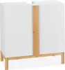 Relaxdays Waschbeckenunterschrank, 2 Fächer, Badschrank MDF Produktbild-Vorschau 8