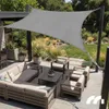 Sonnensegel Rechteckig 3x4m Sonnenschutz Wasserdicht Grau Produktbild-Vorschau 3