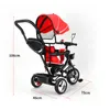 4 in 1 Baby-Dreirad Kinderdreirad Lenkstange Fahrrad Baby Produktbild-Vorschau 7