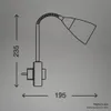 Lampe à fiche, 23,5 cm, max. 25 W, nickel mat, Briloner Voir les images du produit 4