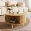 Table basse ronde Merax avec montants verticaux, table de Voir les images du produit 5