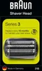 The image shows the packaging of a Braun Series 3 shaver head. Produktbild-Vorschau