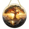 GKA Sonnenfänger Baum des Lebens bunt 15 cm Buntglas Produktbild-Vorschau 4