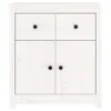 vidaXL Príborník biely 70x35x80 cm Masívne borovicové drevo Náhľad obrázku produktu 5
