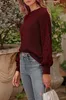 ASKSA Damen Pullover Laternenaermeln Strickpullover Produktbild-Vorschau 3