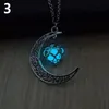 Mond leuchtender Türkis Anhänger Charm Schmuck Kette Produktbild-Vorschau 1