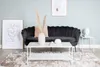 Nice Sofa 3 Personen velour schwarz. Produktbild-Vorschau 2