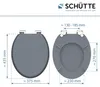 Sedile per WC SCHÜTTE in MDF SPIRIT GREY, coperchio del WC Anteprima dell’immagine prodotto 7