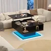 Merax Couchtisch Höhenverstellbar mit LED-Beleuchtung, Produktbild-Vorschau 1