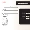 DOMINO Türgriff Drückergarnitur BB-Buntbart Set | Produktbild-Vorschau 4