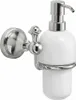 NEVIS Wiszący dozownik mydła, ceramiczny, chromowany Podgląd zdjęcia produktu 1