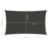 vidaXL Tenda da sole 160 g/m² antracite 2,5x5 m HDPE Anteprima dell’immagine prodotto 13