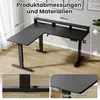 AIORBER Eckschreibtisch höhenverstellbar L-Form elektrisch Produktbild-Vorschau 9
