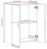 vidaXL Szafka na dokumenty dąb sonoma 60x32x77,5 cm Podgląd zdjęcia produktu 8