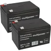 2x 12V 12Ah BLEI AKKU BATTERIE für ELEKTROFAHRRAD Produktbild-Vorschau 1