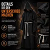 Mönch Kostüm Erwachsene – Schwarze Halloween Robe mit Produktbild-Vorschau 7