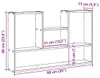 vidaXL Wandplank, antieke look, 99x15x60 cm, houtvezel Productafbeelding-voorbeeld 7