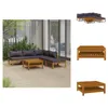 vidaXL 6-tlg. Garten-Lounge-Set mit Auflage Massivholz Produktbild-Vorschau 1