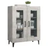 vidaXL Sideboard gris béton 69,5x34x90 cm Bois composite Voir les images du produit 4